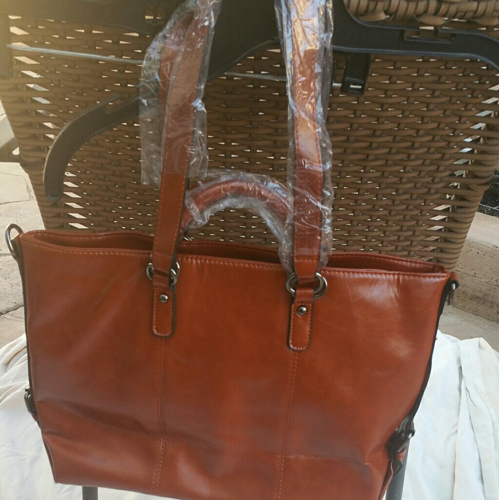 Rust colored purse bag